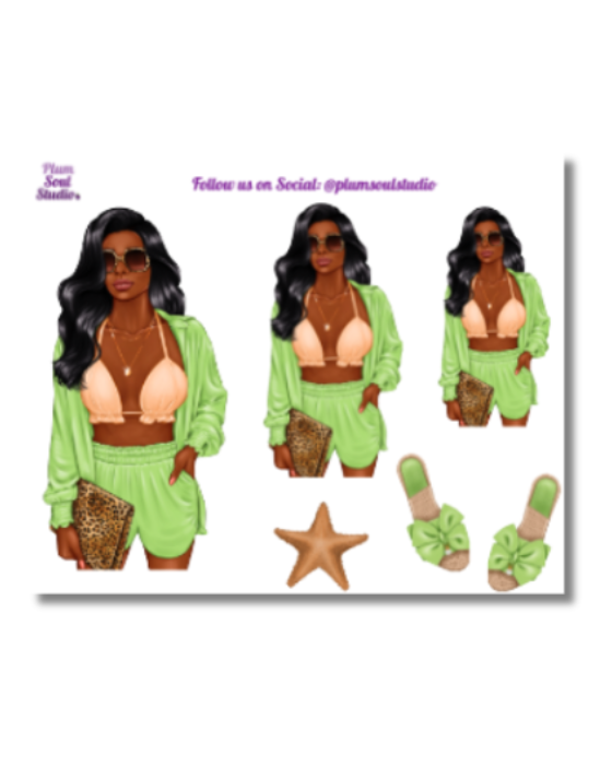 Perfectly Tanned Mini Sticker Sheet
