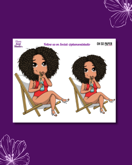 Oh So Paper Poolside Mini Sticker Sheet