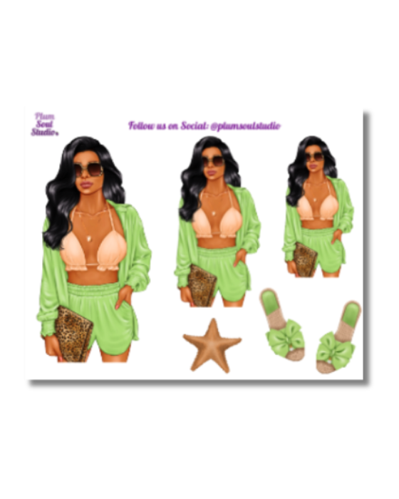 Perfectly Tanned Mini Sticker Sheet