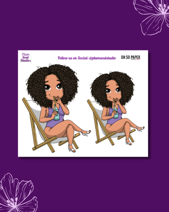 Oh So Paper Poolside Mini Sticker Sheet