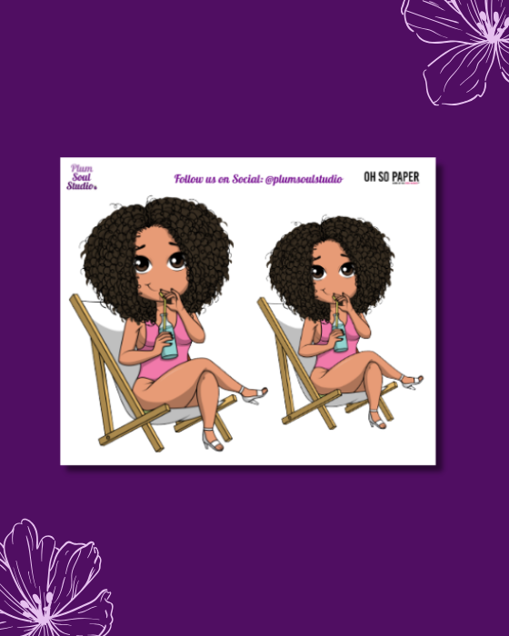 Oh So Paper Poolside Mini Sticker Sheet