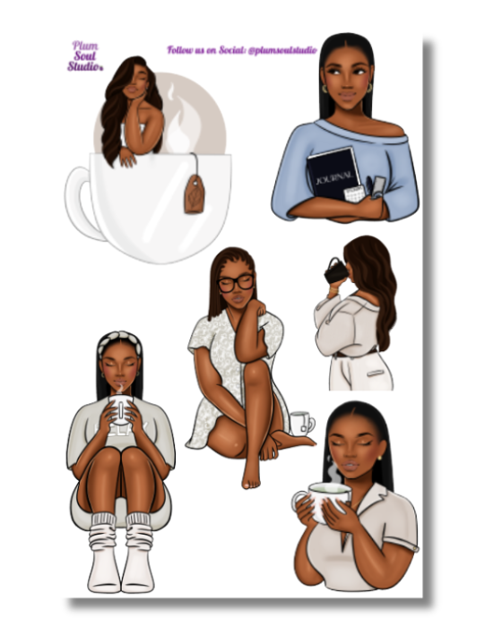 Comfy Cozy Sticker Sheet