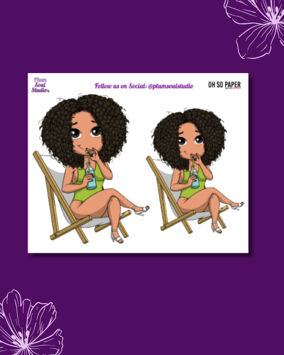 Oh So Paper Poolside Mini Sticker Sheet