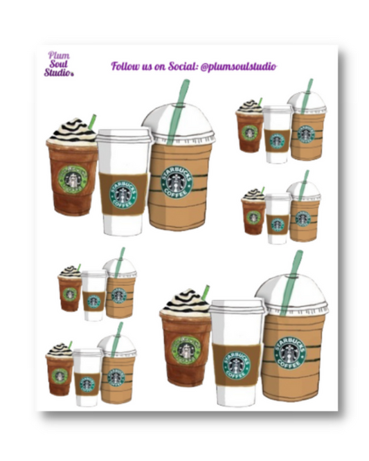 Starbucks Trio Sticker Sheet