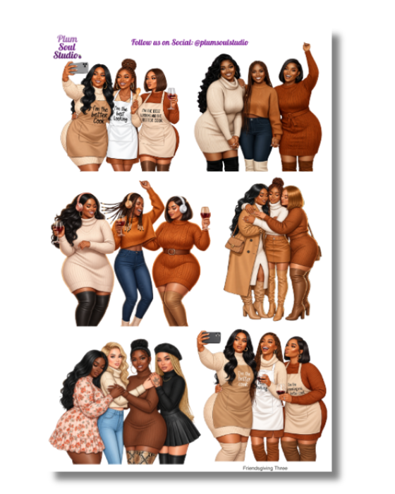 Friendsgiving Vol Three Sticker Sheet