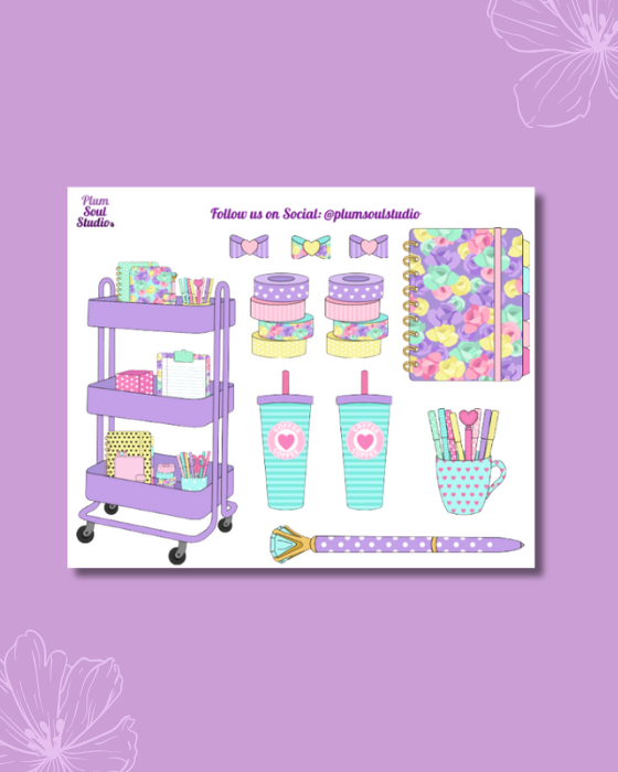 Planner Things Mini Sticker Sheet β Plum Soul Studio