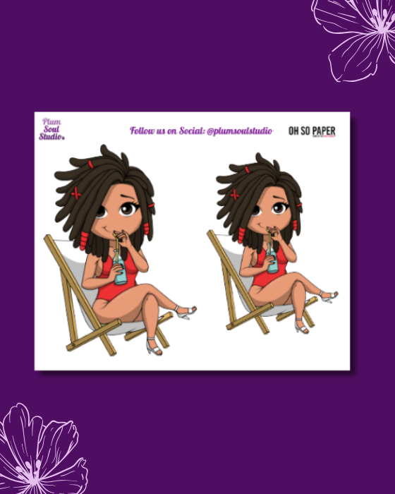 Oh So Paper Poolside Mini Sticker Sheet