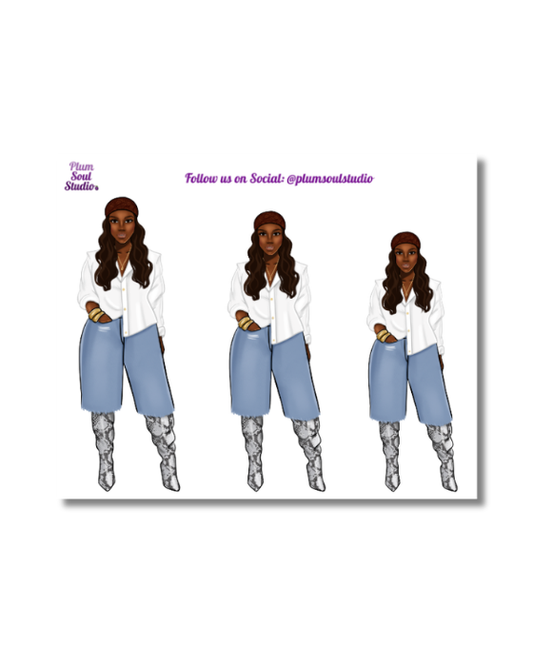 Moody Boots Mini Sticker Sheet