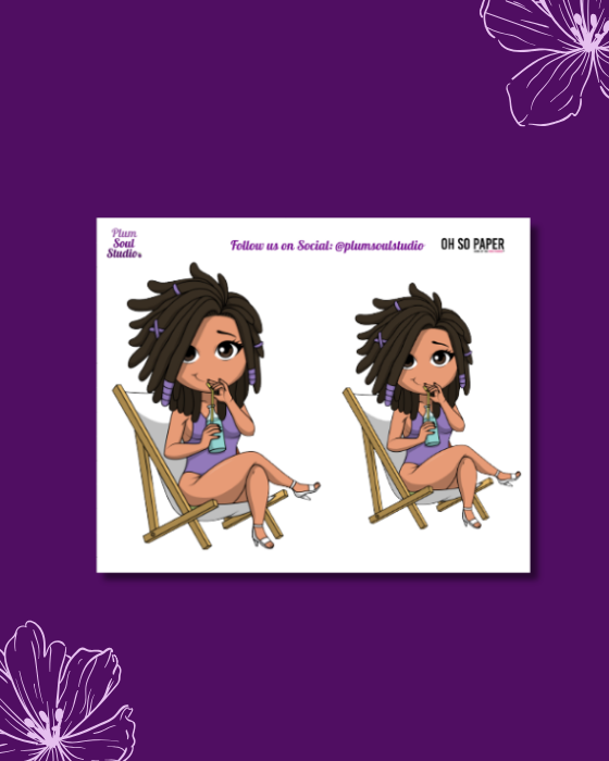 Oh So Paper Poolside Mini Sticker Sheet