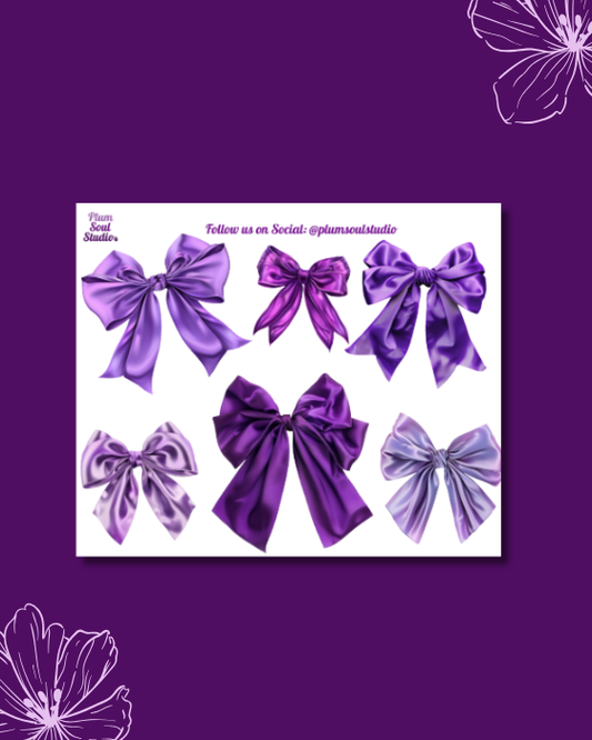 Satin Bows Mini Sticker Sheet
