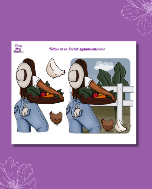 Down on the Farm Harvest Sticker Sheet Mini