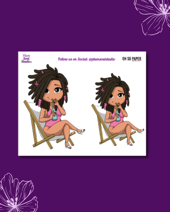 Oh So Paper Poolside Mini Sticker Sheet