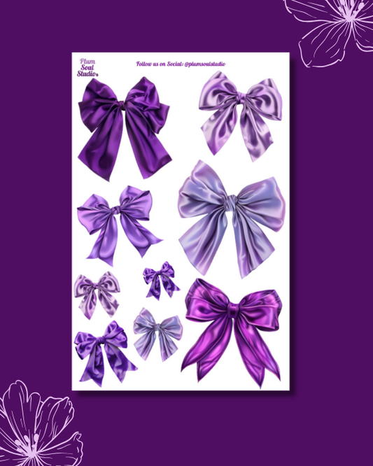 Satin Bows Sticker Sheet