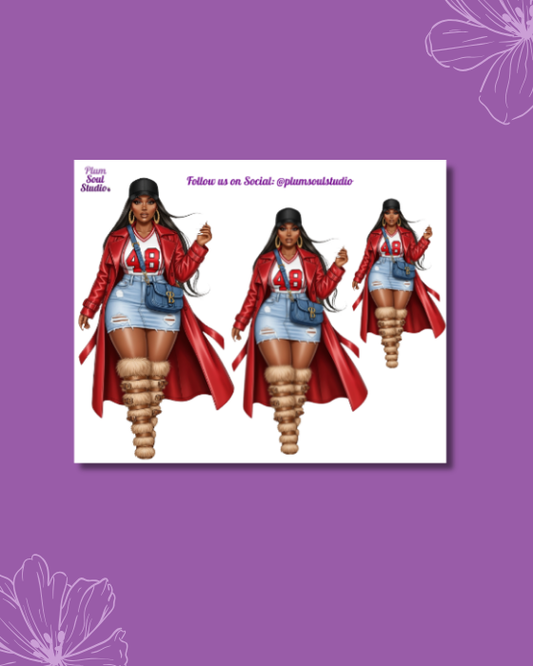 Game Ready Curvy Mini Sticker Sheet