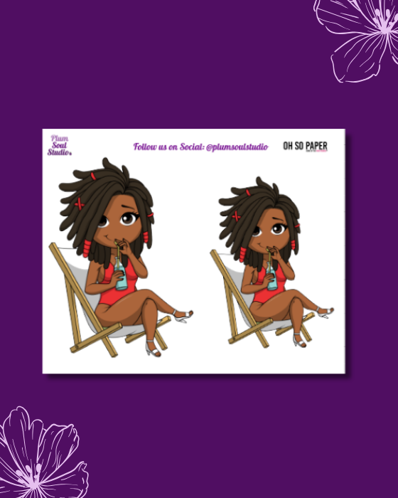 Oh So Paper Poolside Mini Sticker Sheet