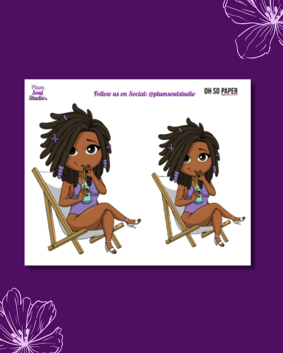 Oh So Paper Poolside Mini Sticker Sheet