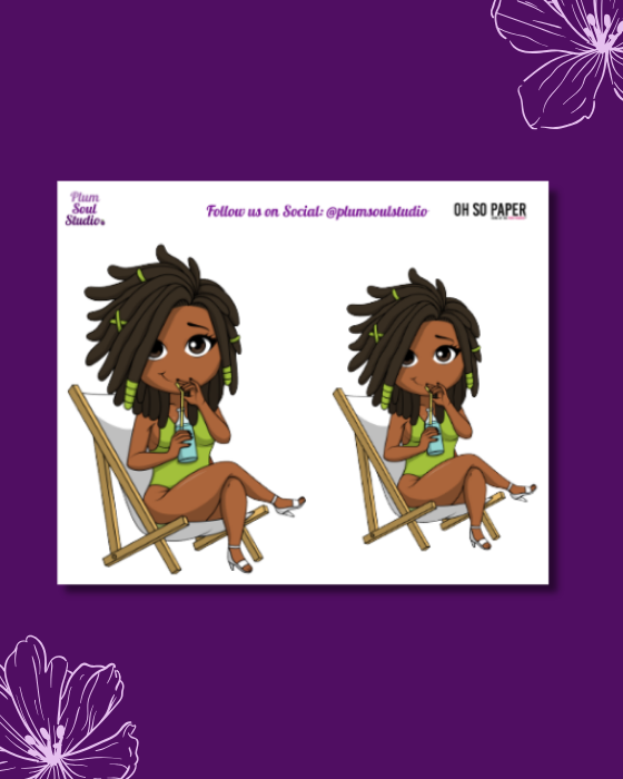 Oh So Paper Poolside Mini Sticker Sheet