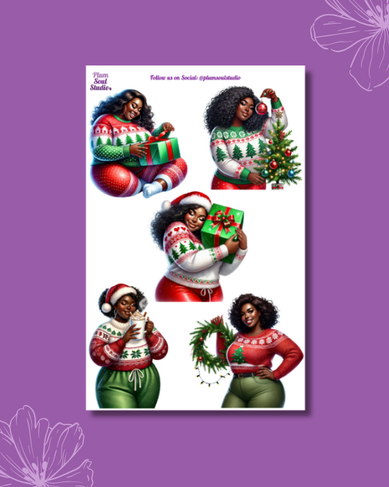 Merry Christmas Janer Sticker Sheet