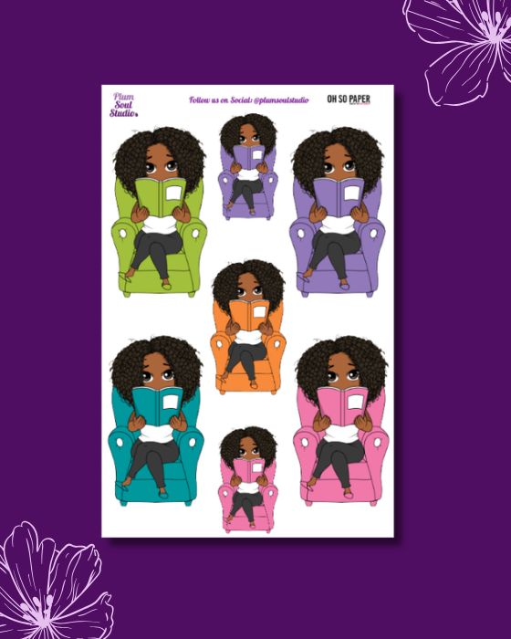 Oh So Paper Reading Sticker Sheet