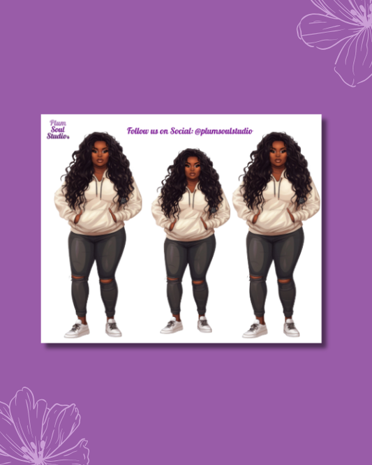 Casual Callie Mini Sticker Sheet