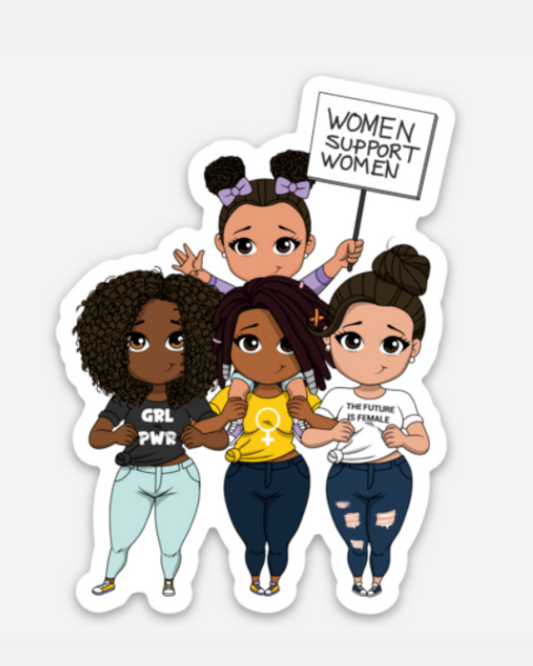 Women Support Women Vinyl Sticker