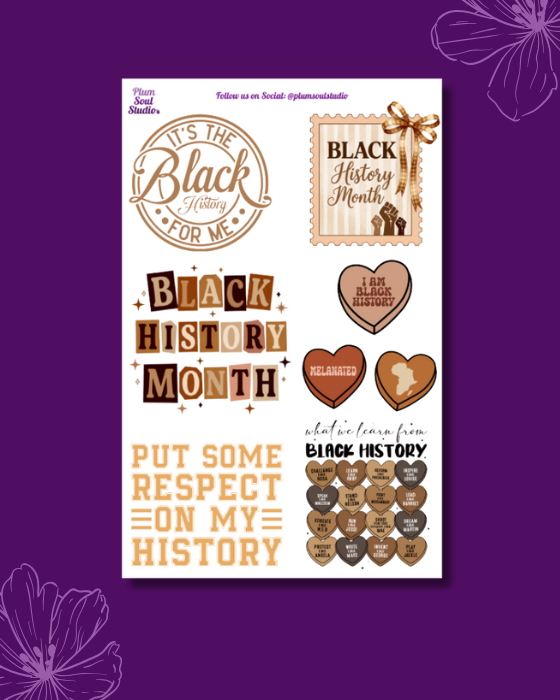 It's Black History Sticker Sheet – Plum Soul Studio