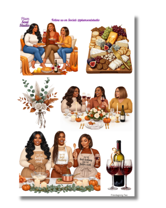 Friendsgiving Vol Two Sticker Sheet