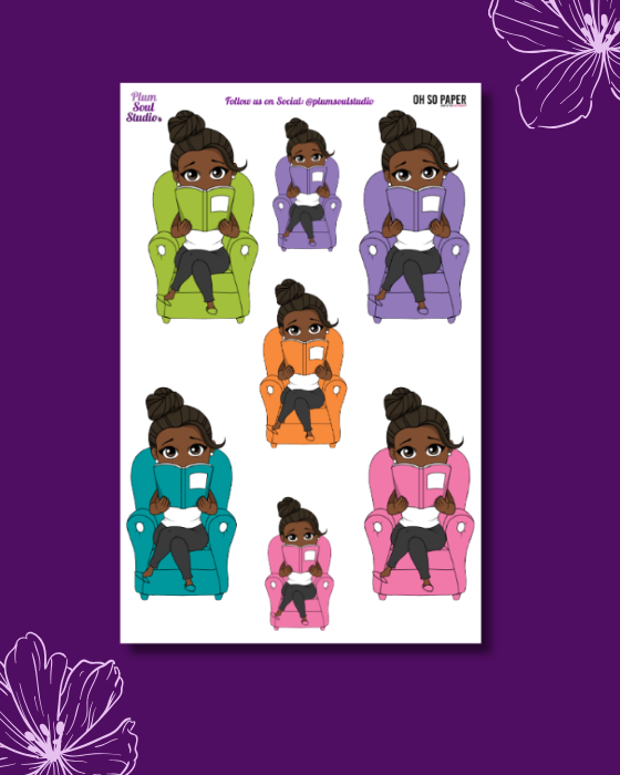 Oh So Paper Reading Sticker Sheet