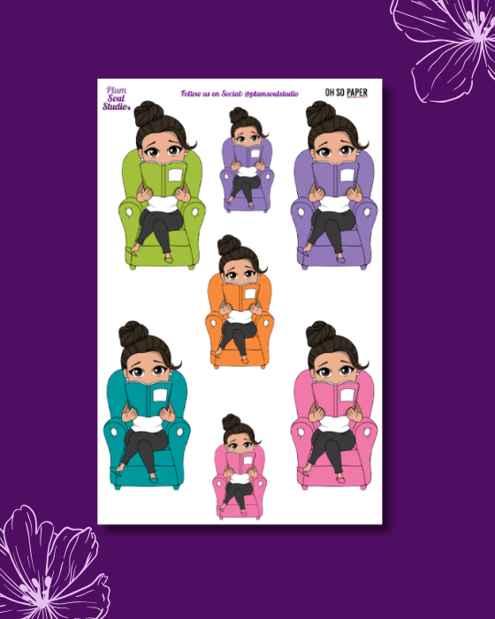 Oh So Paper Reading Sticker Sheet