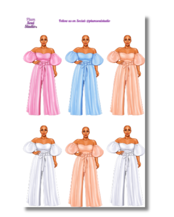 Nina Summer Set Sticker Sheet