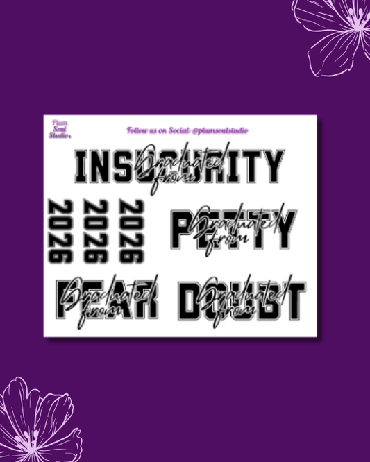 Graduated From Quotes Mini Sticker Sheet