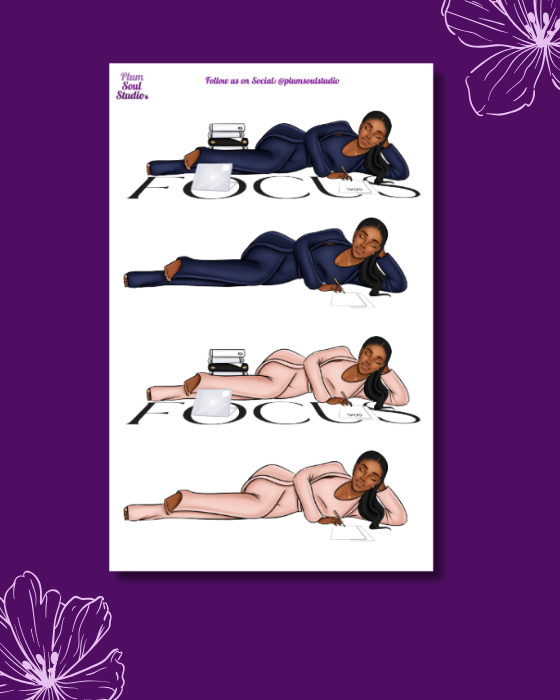 Focus on Your Goals Sticker Sheet