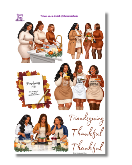 Friendsgiving Vol One Sticker Sheet