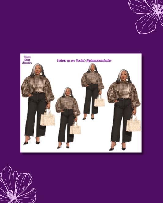 Mature Silvia Mini Sticker Sheet