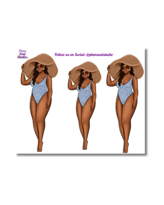 Cocoa Hat on the Beach Sticker Sheet