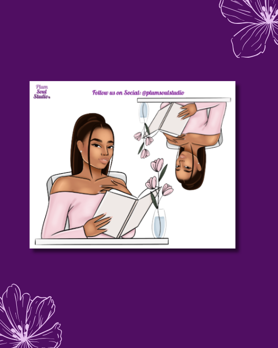 Reading Alone Mini Sticker Sheet