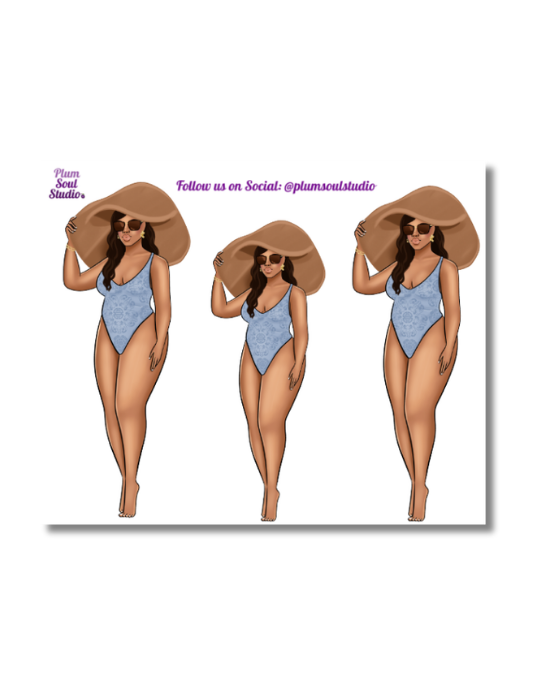 Cocoa Hat on the Beach Sticker Sheet