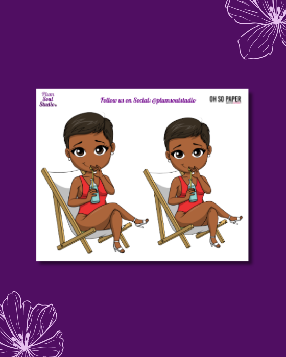 Oh So Paper Poolside Mini Sticker Sheet