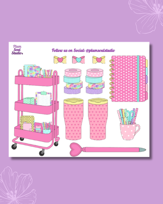 Planner Things Mini Sticker Sheet β Plum Soul Studio