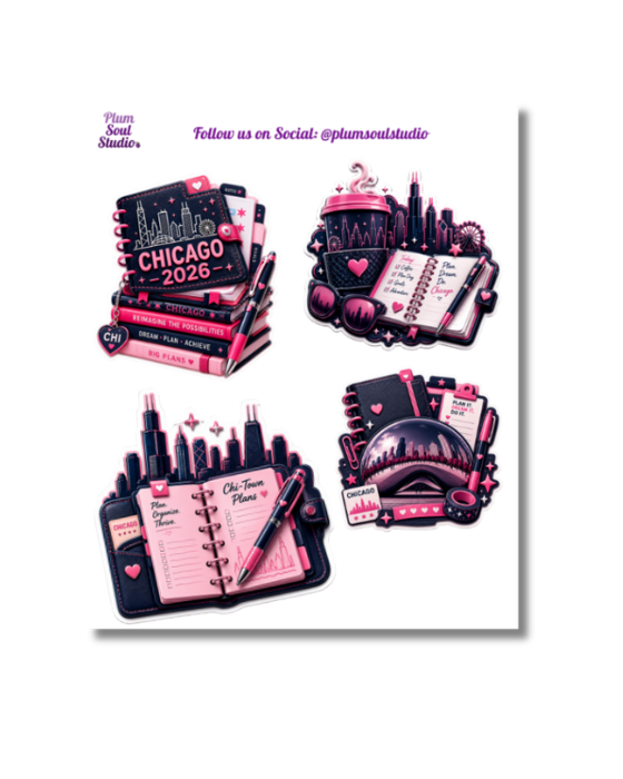 Chicago Icons Mini Sticker Sheet