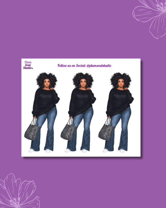 Choni Stickers Choni Mini Sticker Sheet – Plum Soul Studio