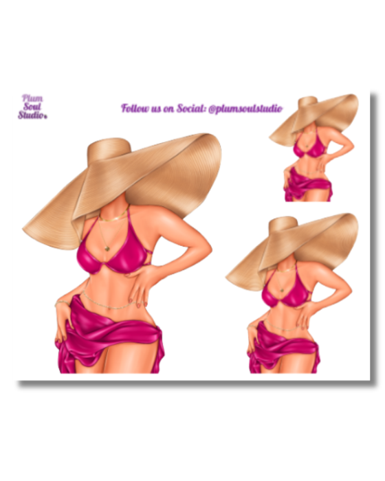 Fit Body Summer Mini Sticker Sheet