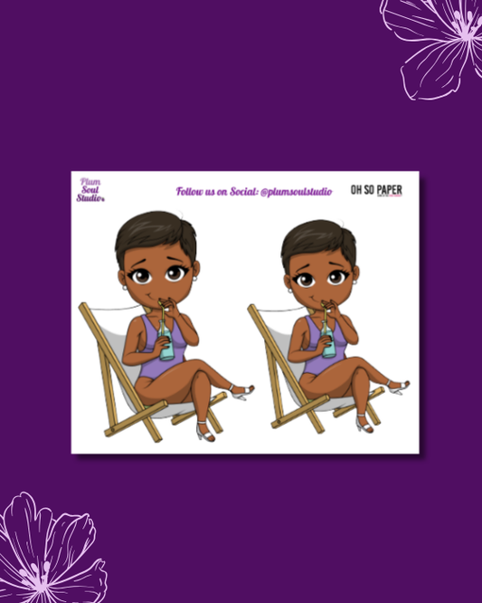 Oh So Paper Poolside Mini Sticker Sheet