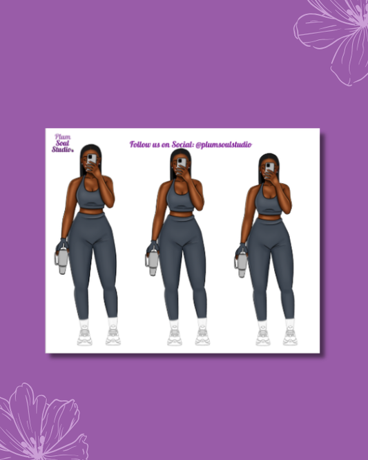 Selfie of Progress Mini Sticker Sheet