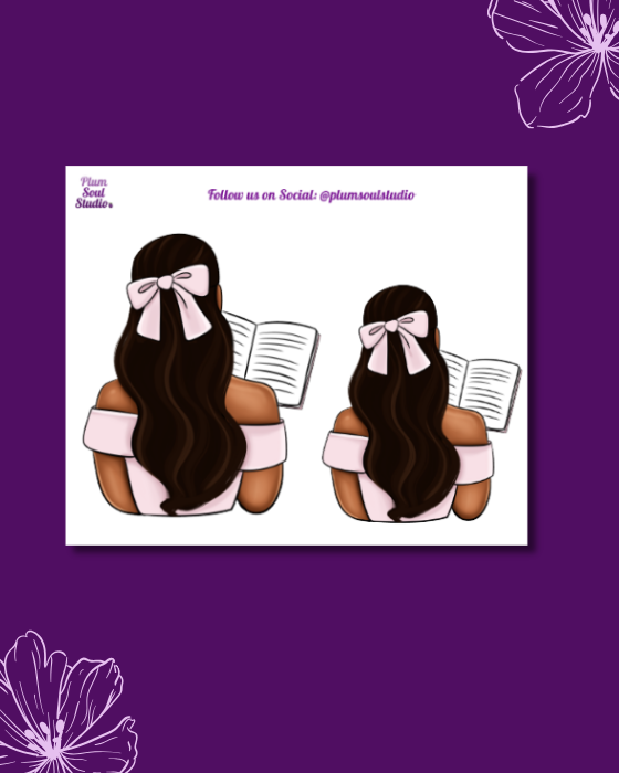 Pages and Pages Curvy Mini Sticker Sheet