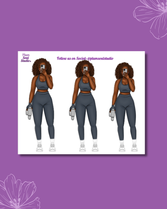 Selfie of Progress Mini Sticker Sheet