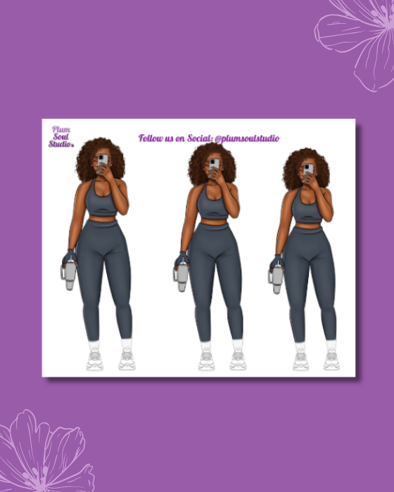 Selfie of Progress Mini Sticker Sheet