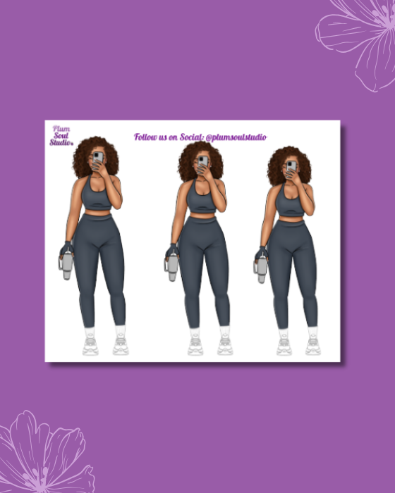 Selfie of Progress Mini Sticker Sheet