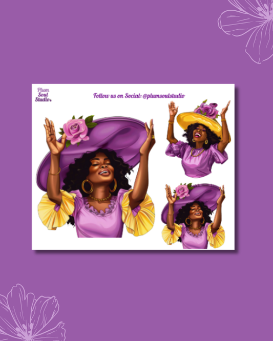 Dorothy Purple Mini Sticker Sheet