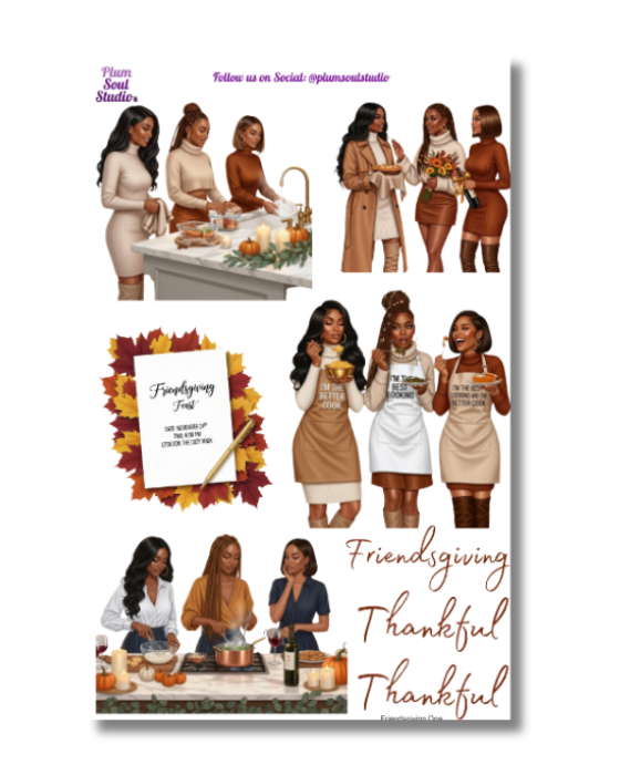 Friendsgiving Vol One Sticker Sheet